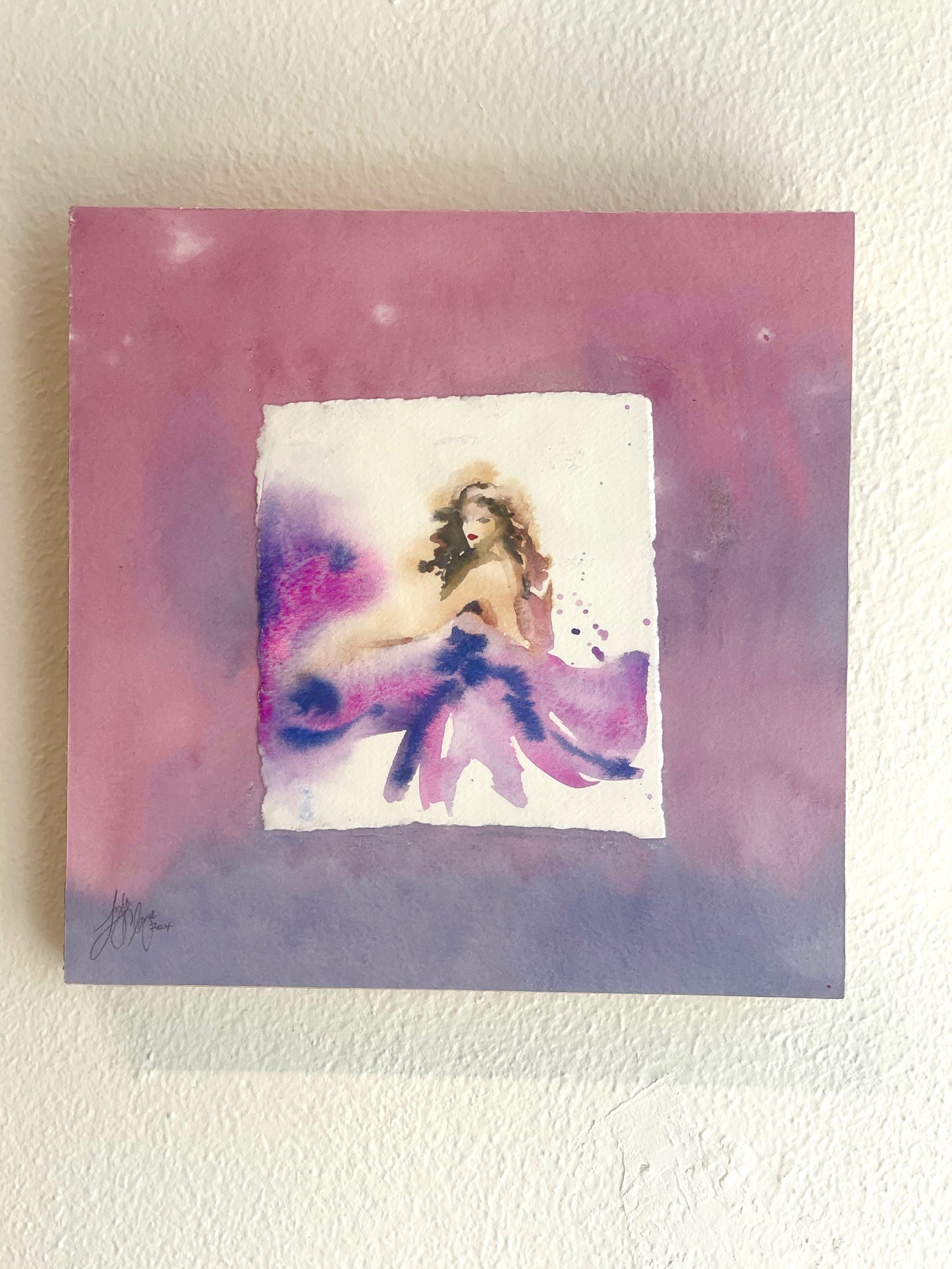 “Shining Like Fireworks” original watercolor