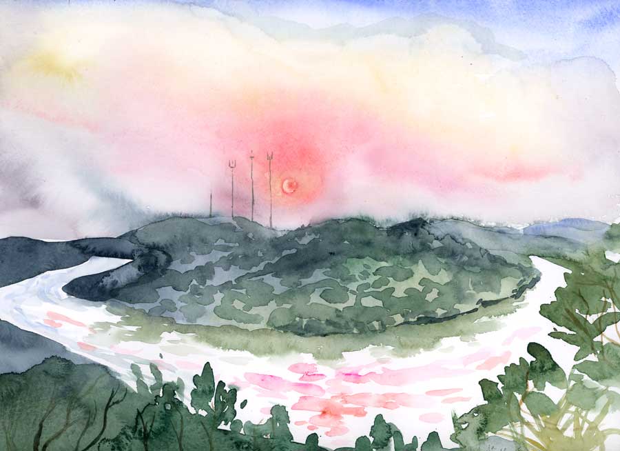 Austin Sunset custom print