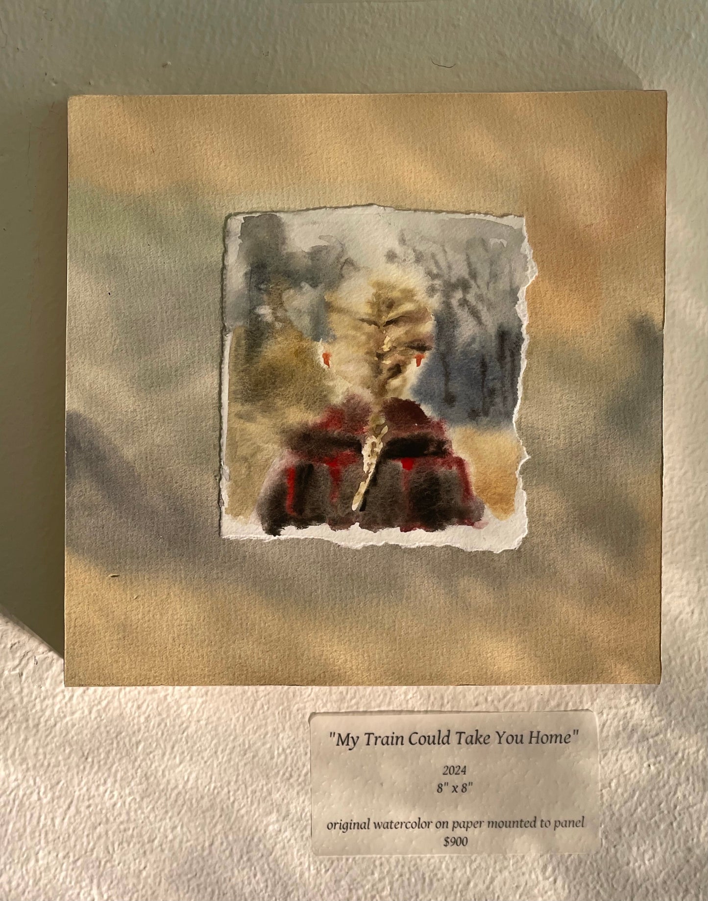 “My Train Could Take You Home” original watercolor