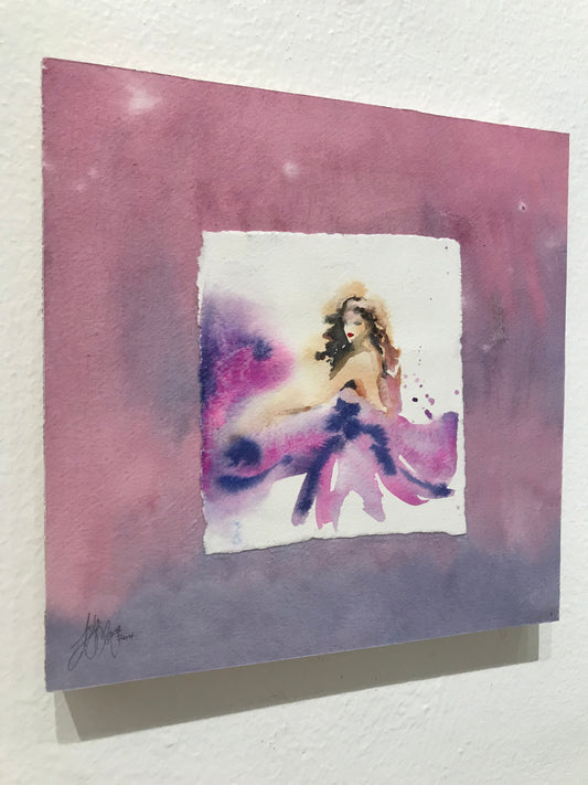 “Shining Like Fireworks” original watercolor