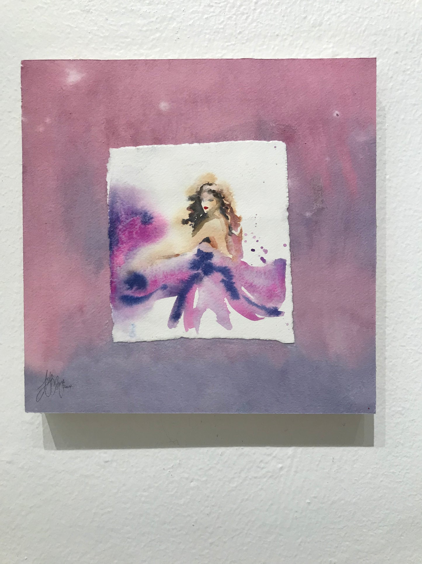 “Shining Like Fireworks” original watercolor