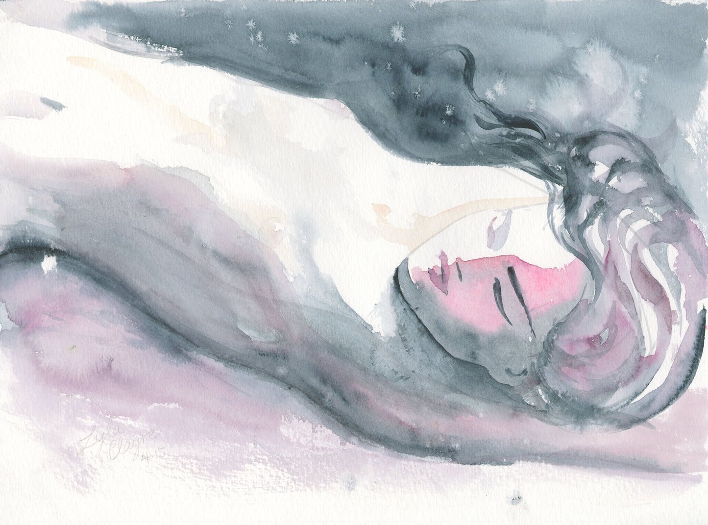 Figure in Pink & Blue