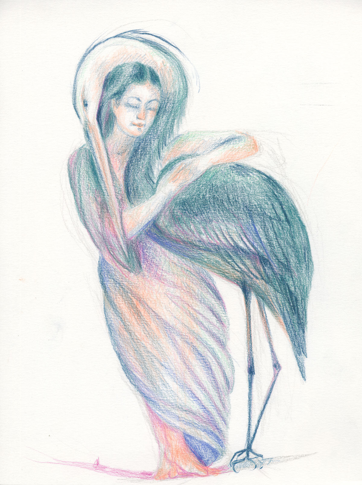 Heron Embrace