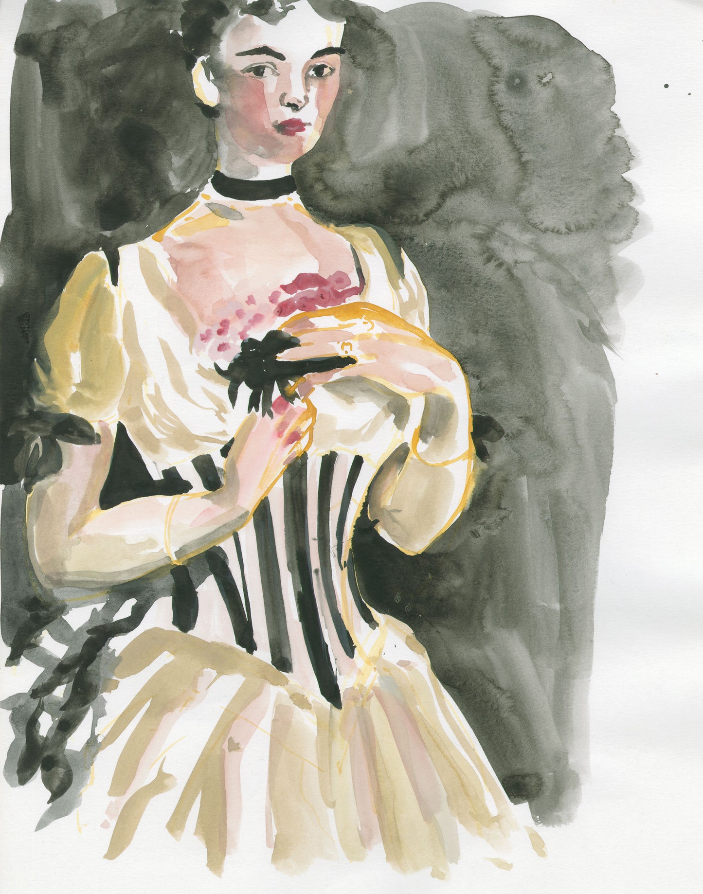 Striped Corset