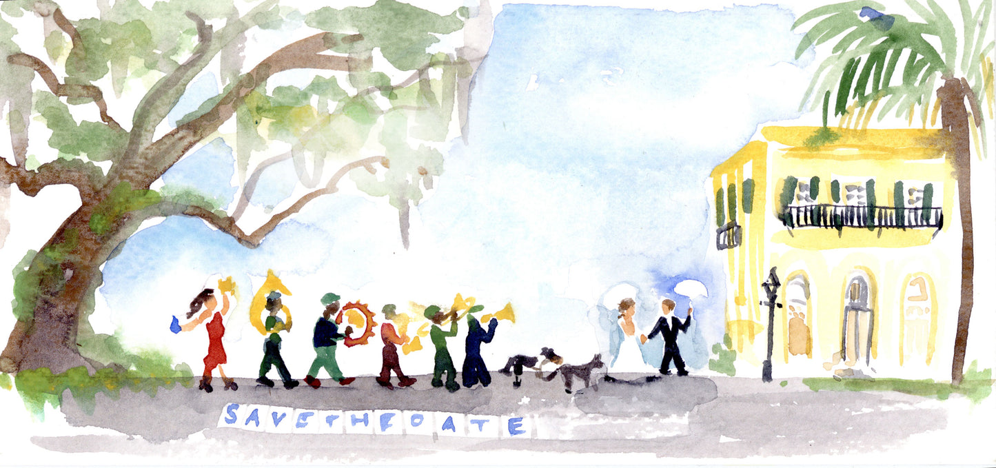 Wedding Second Line Sketch