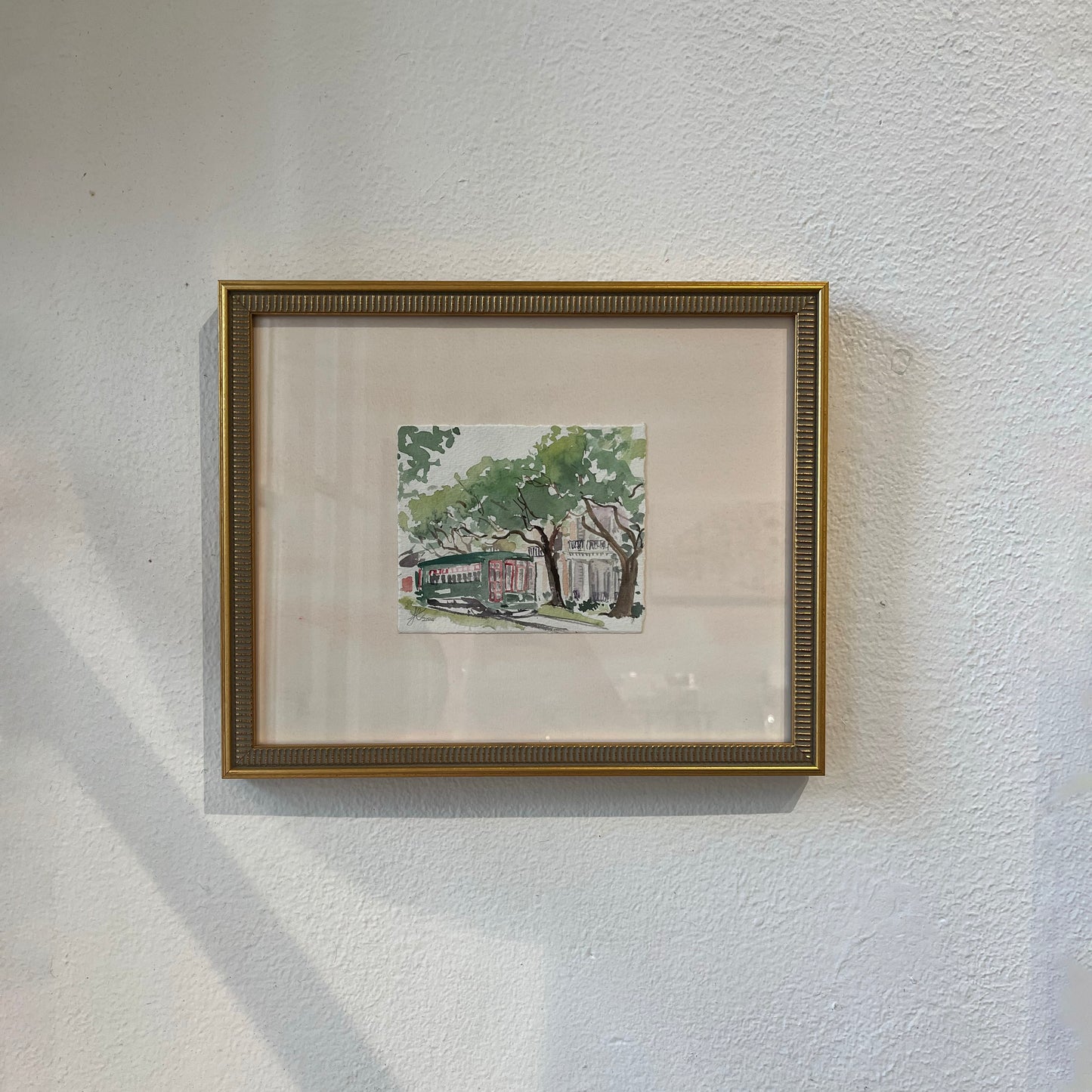 "St Charles Streetcar" Original Watercolor