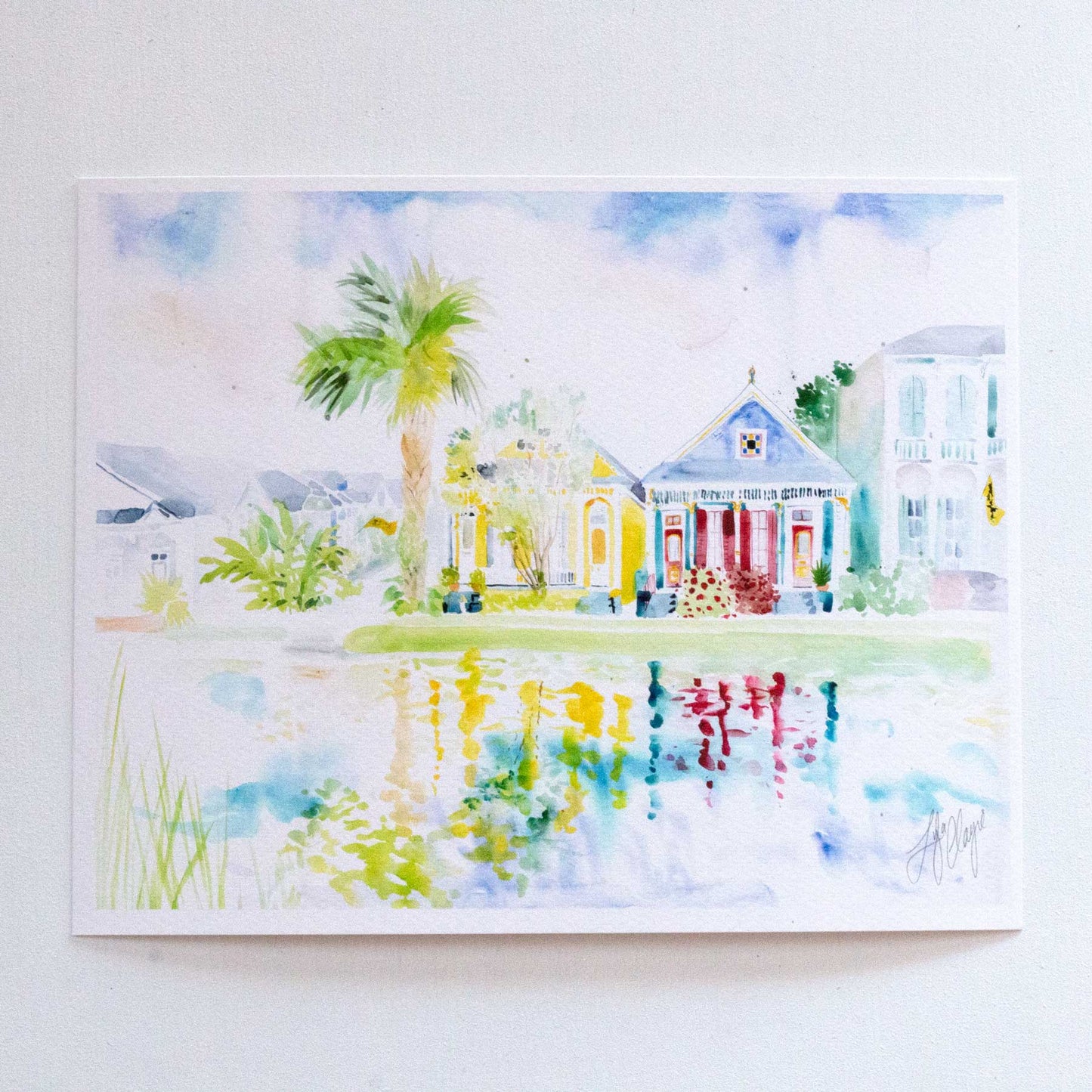 Bayou St John watercolor print