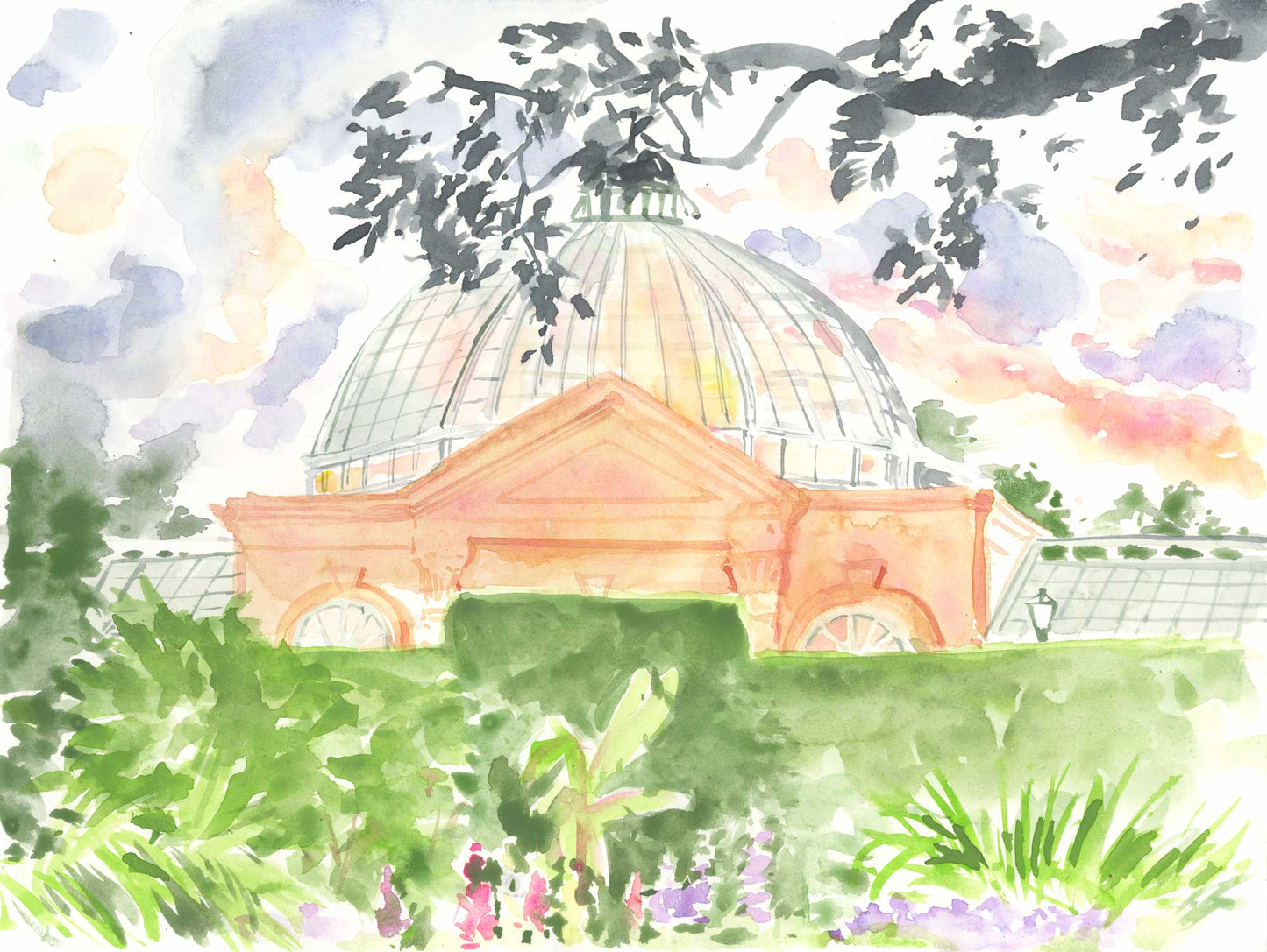 Sunset in the Gardens