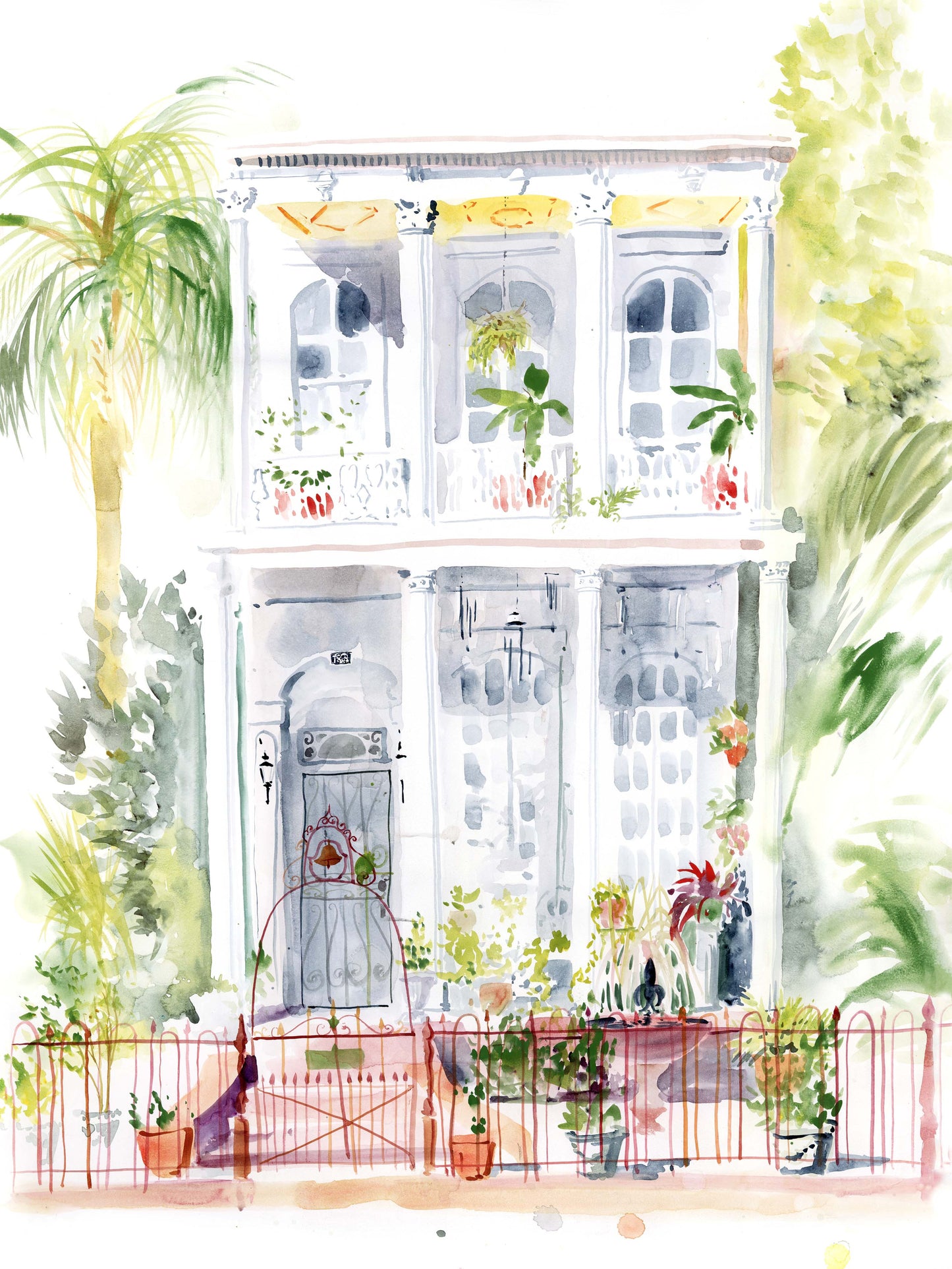 Esplanade Ave original watercolor painting