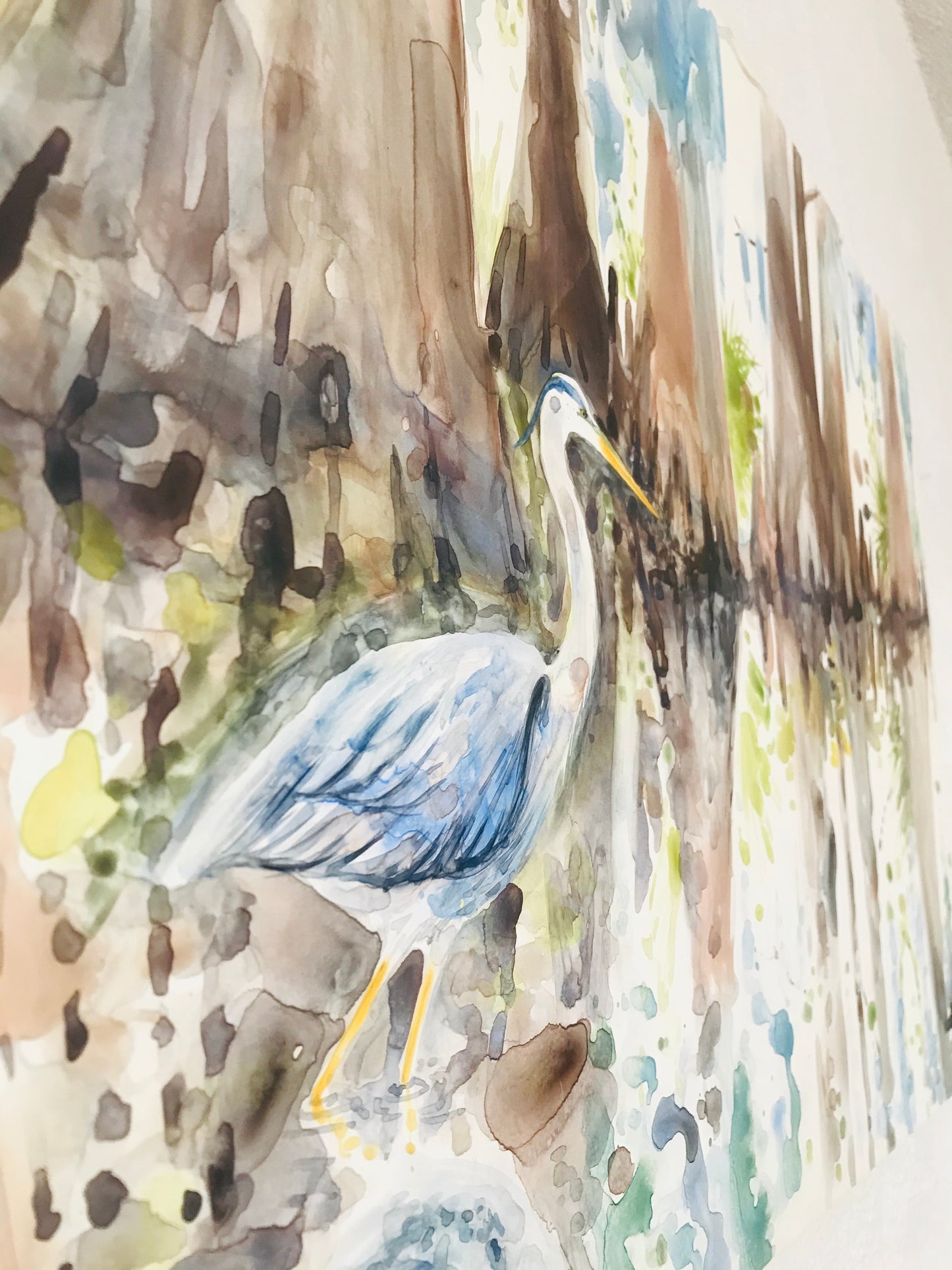 Blue Heron in the Swamp