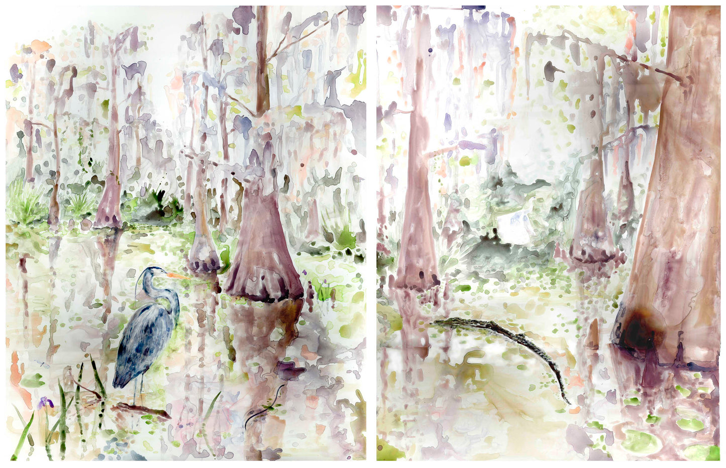 Louisiana Swamp Diptych