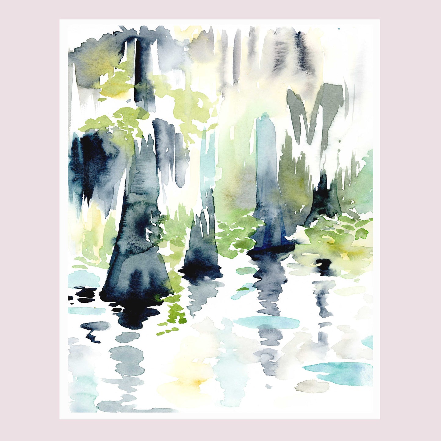 Cypress Swamp watercolor print