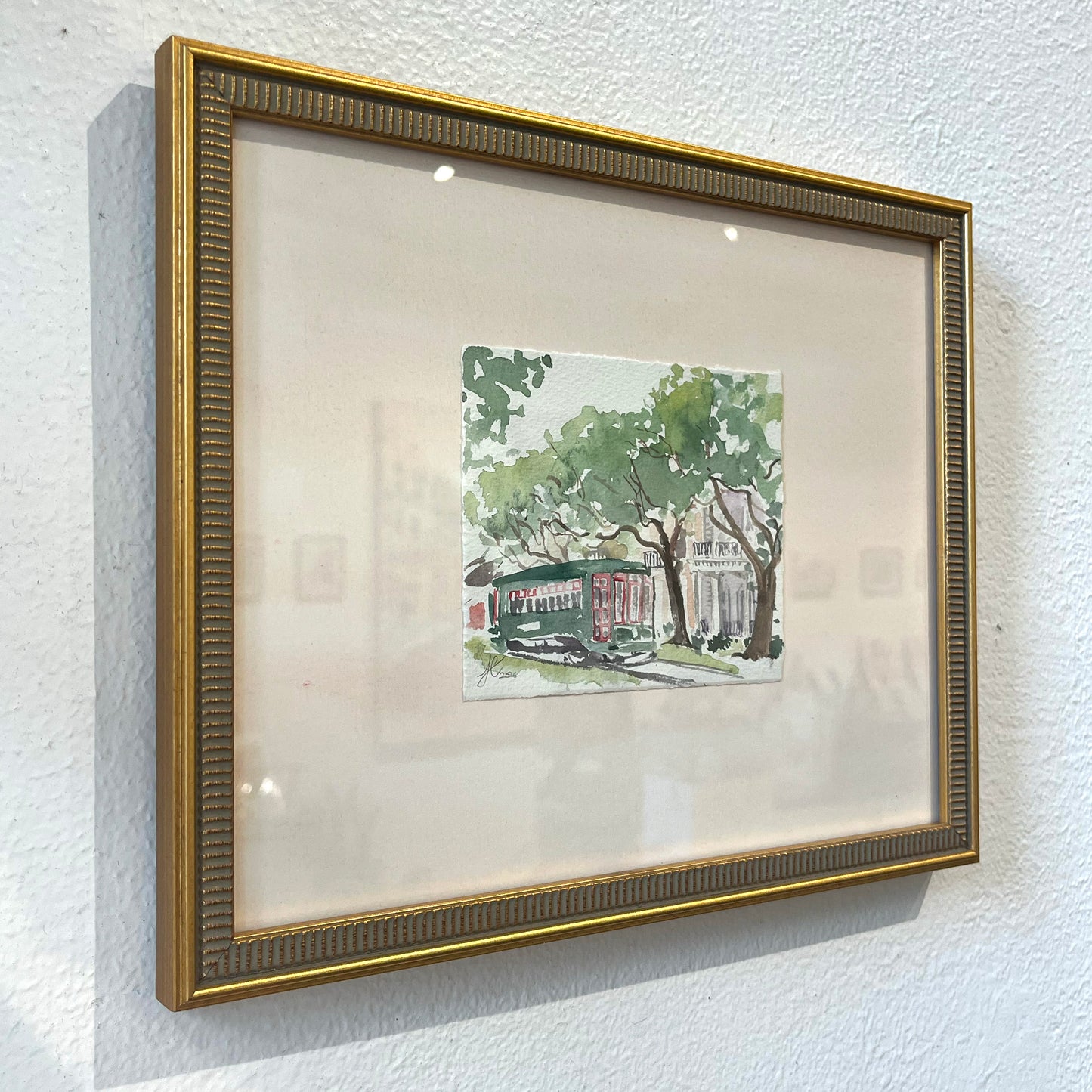 "St Charles Streetcar" Original Watercolor