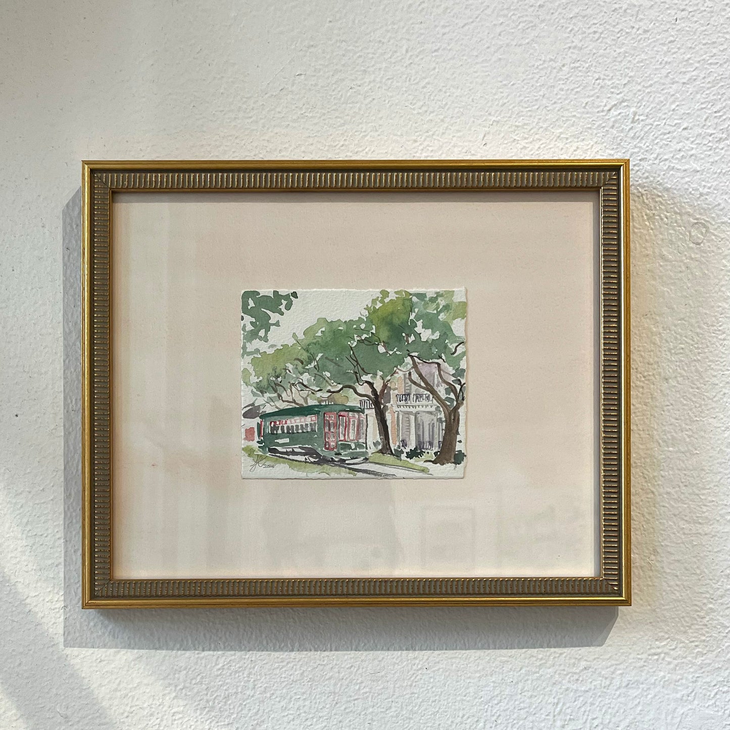 "St Charles Streetcar" Original Watercolor