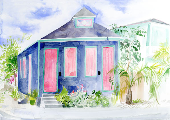 Blue Dream - New Orleans - corner shotgun house
