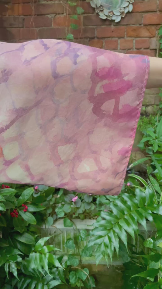 Pink Alligator Silk Robe