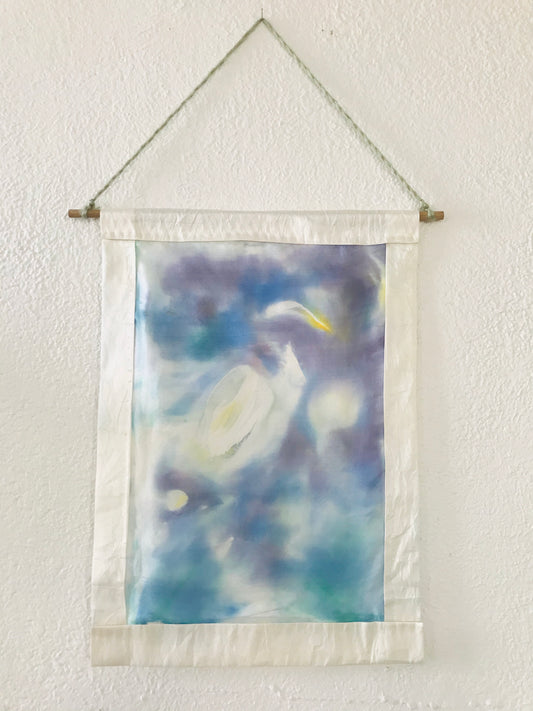 Heron and the Moon tapestry