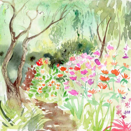 Corkscrew Willow & Flowers